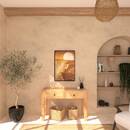 Lienzo enmarcado "Sol" 60x90 cm Beige