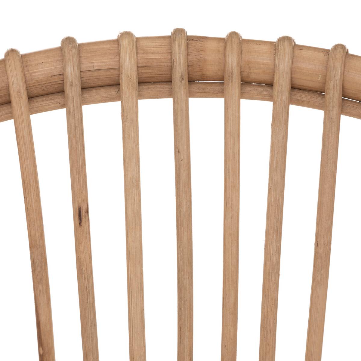 Sillón "Neta" Ratán, Tela Blanca Blanco