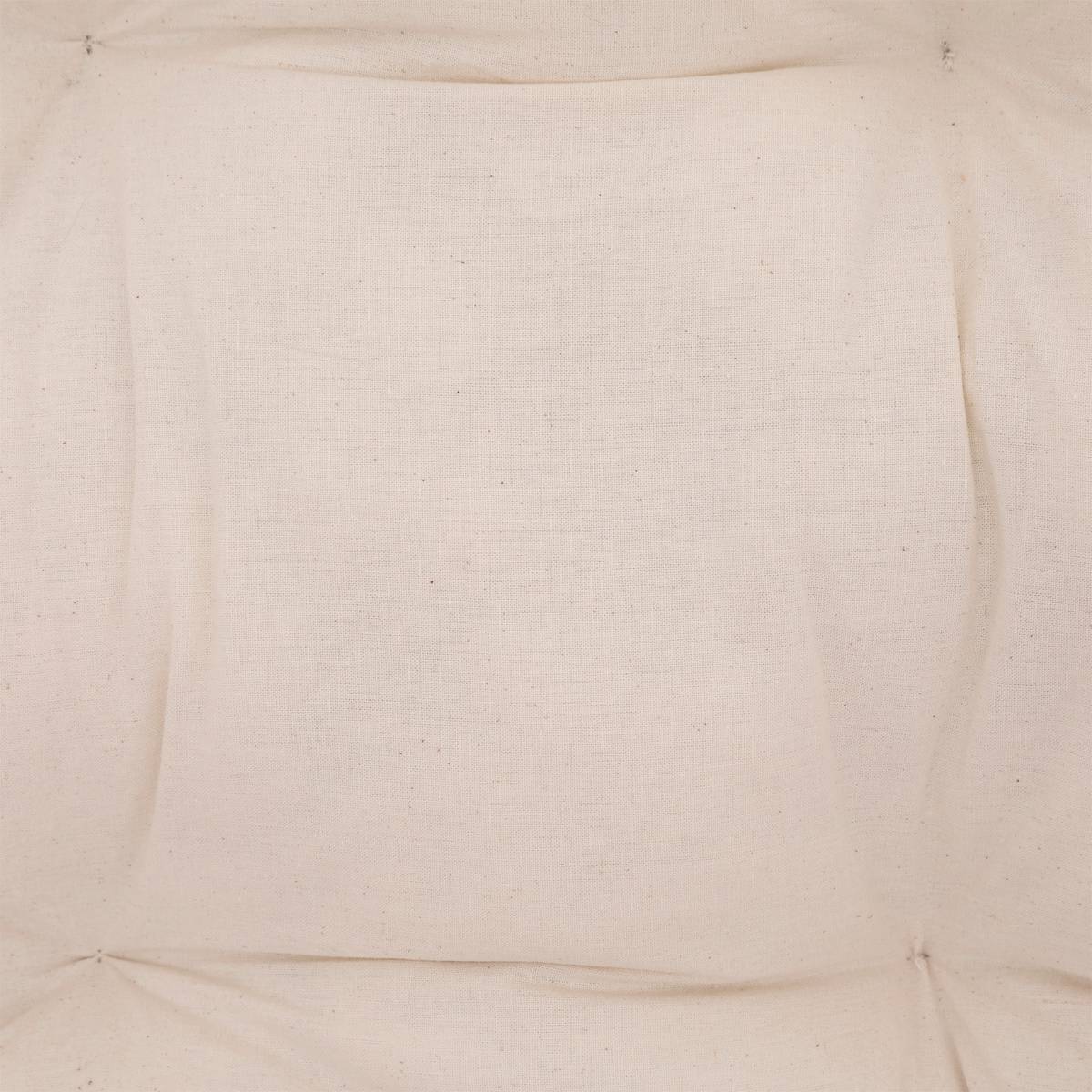 Sillón "Neta" Ratán, Tela Blanca Blanco
