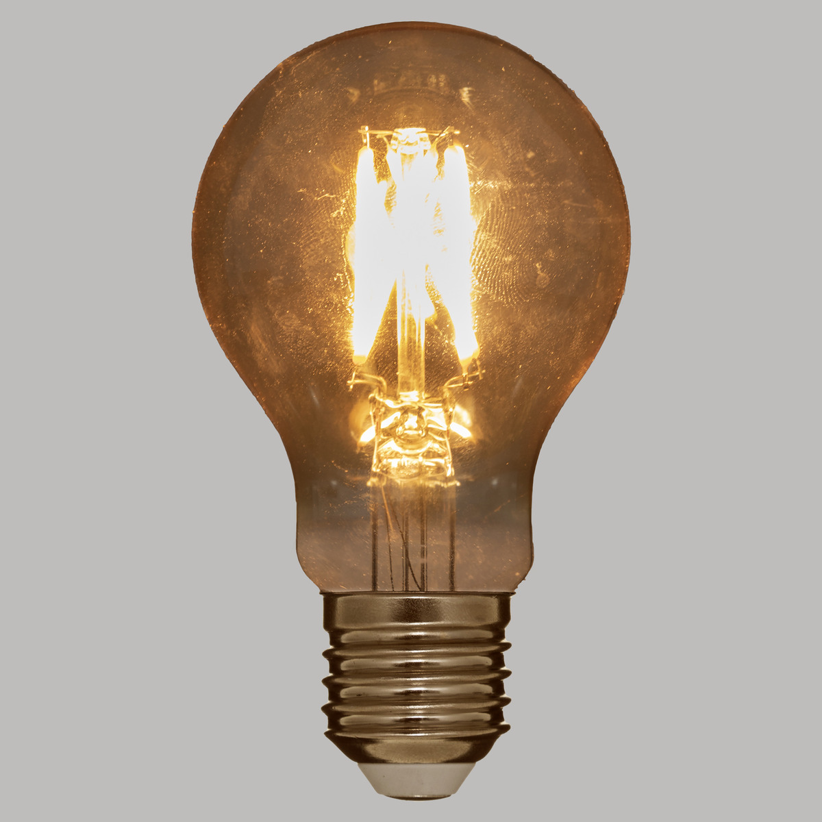 Bombilla LED "Dimm" Ámbar, D.6 cm, E27 Ámbar
