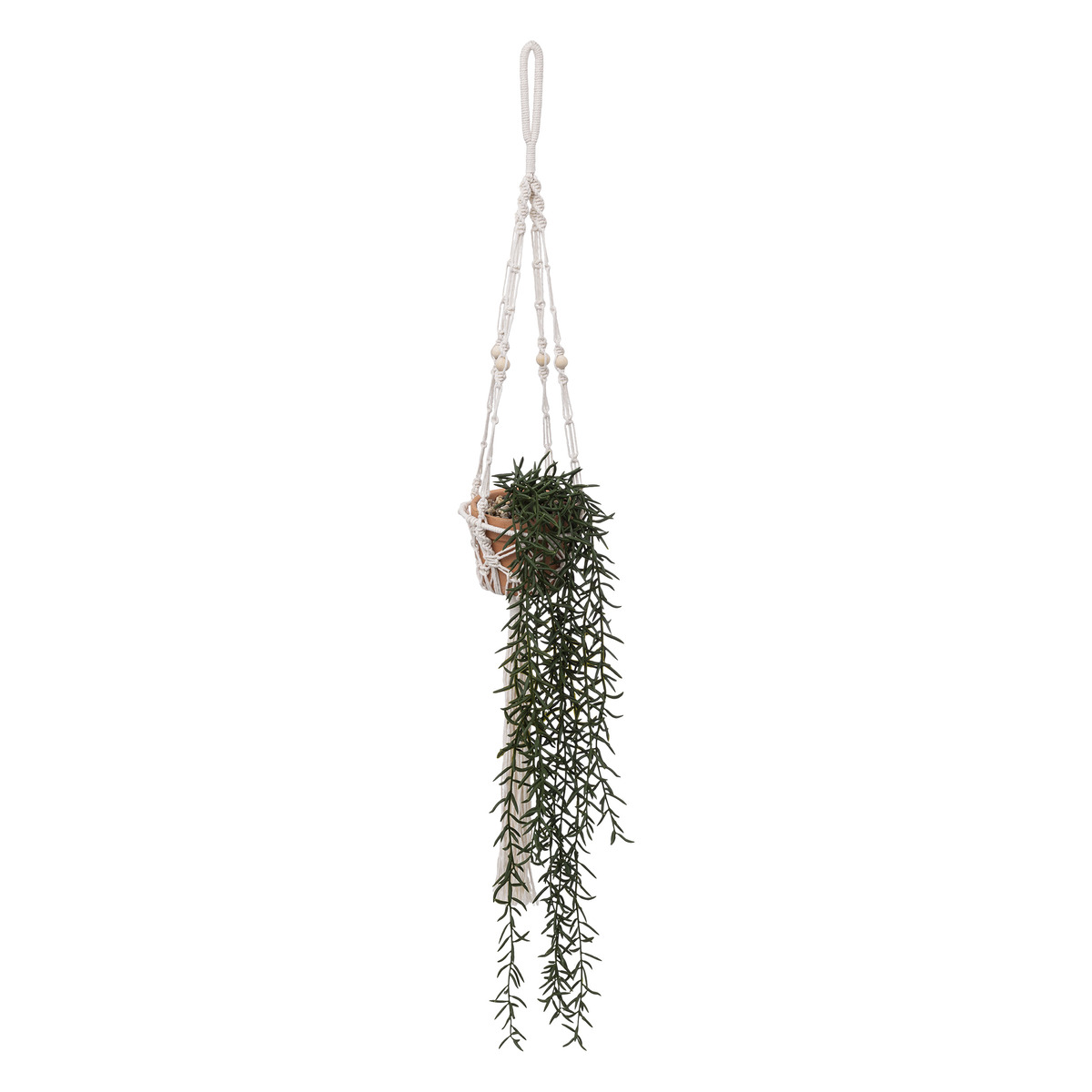 Planta artificial 'Ali' Rosa terracota, H.90 cm Rosa terracota