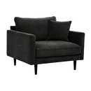 Sillón XL "Candice" Terciopelo, Verde Caqui Verde caqui