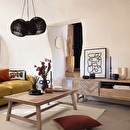 Mueble de TV "Aeris" Acacia, 55x180 cm Madera natural