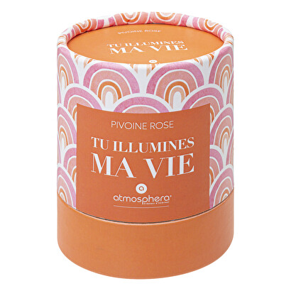 Vela perfumada "jomy" peon&iacute;a rosa, 200g