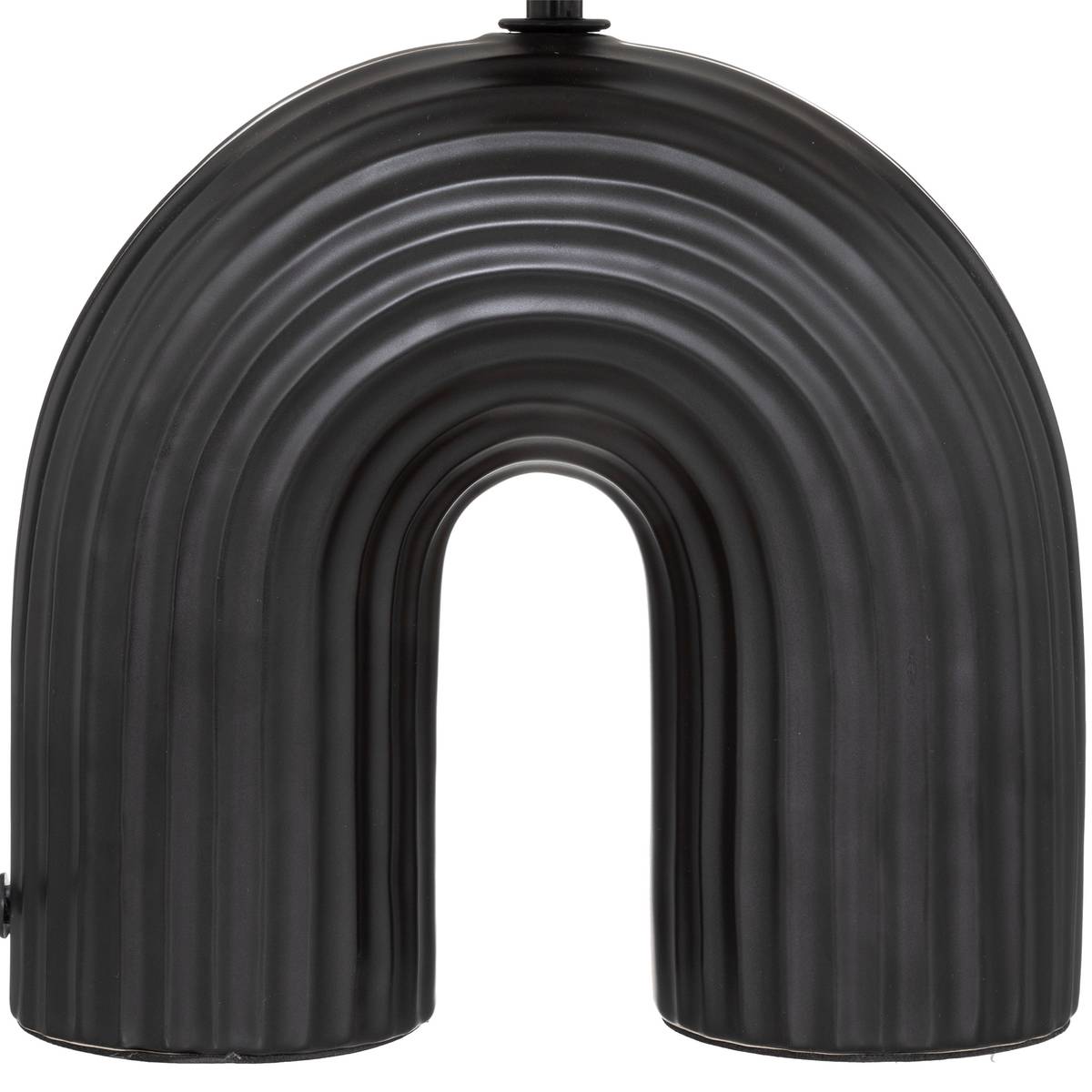 L&aacute;mpara "Eidel", cer&aacute;mica Negro, 40,5 cm Negro