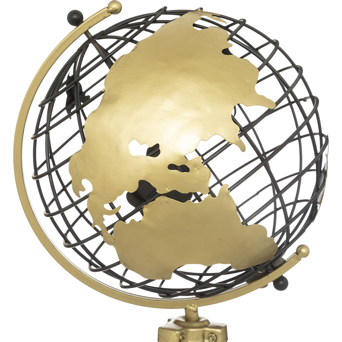 Globo "Ramon", metal Negro, 70 cm Negro