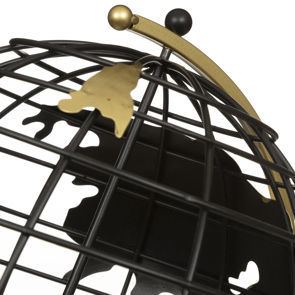 Globo "Ramon", metal Negro, 70 cm Negro