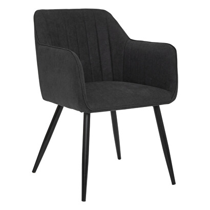Silla de comedor "visoca" negro, 1 plaza