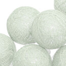 Guirnalda LED 10 Bolas, Pilas Verde celadón, L.165 cm Verde celadón