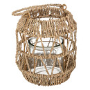 Linterna, rat&aacute;n H.18 cm Beige