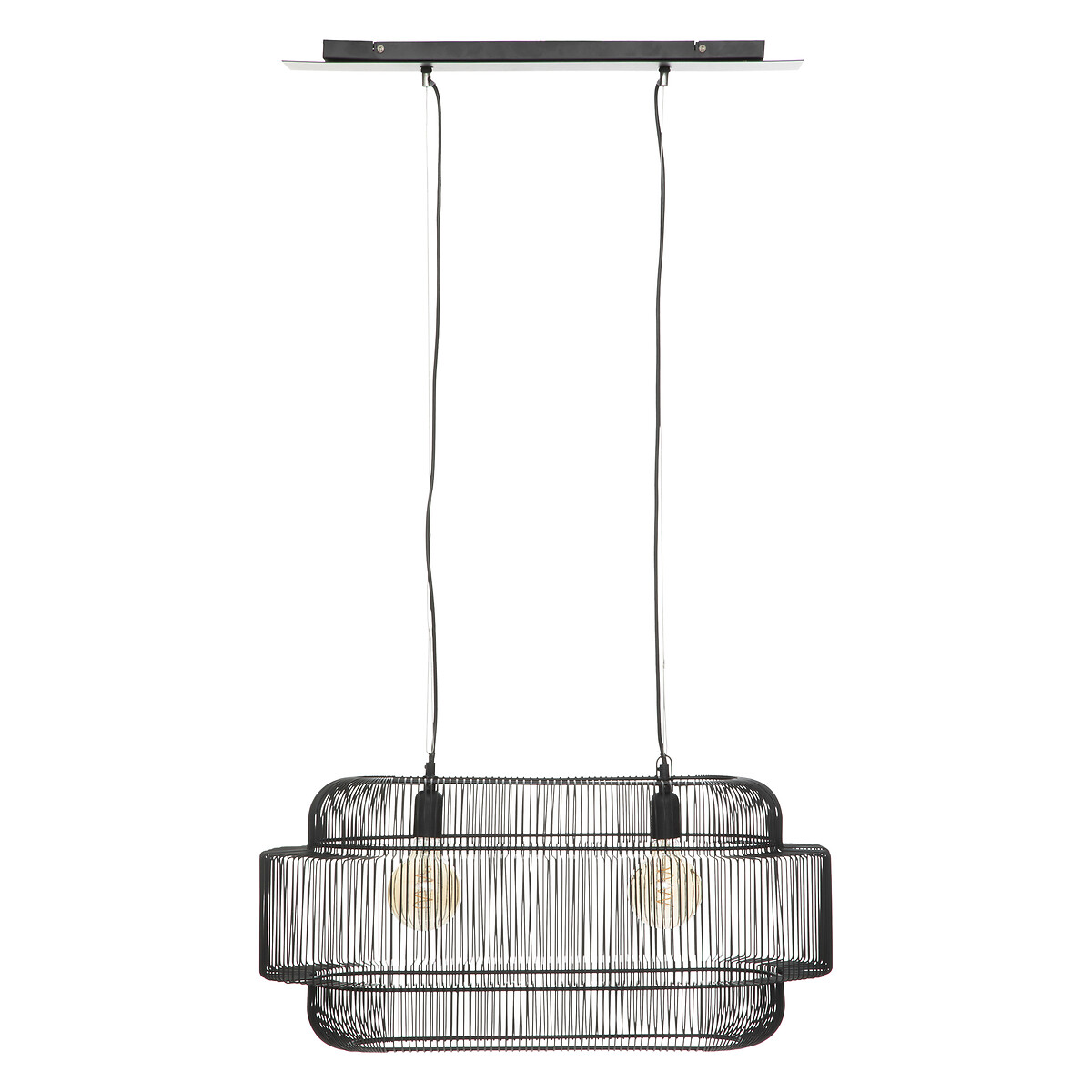 Lámpara Colgante "Stora" Metal negro, D.72,5 cm Negro