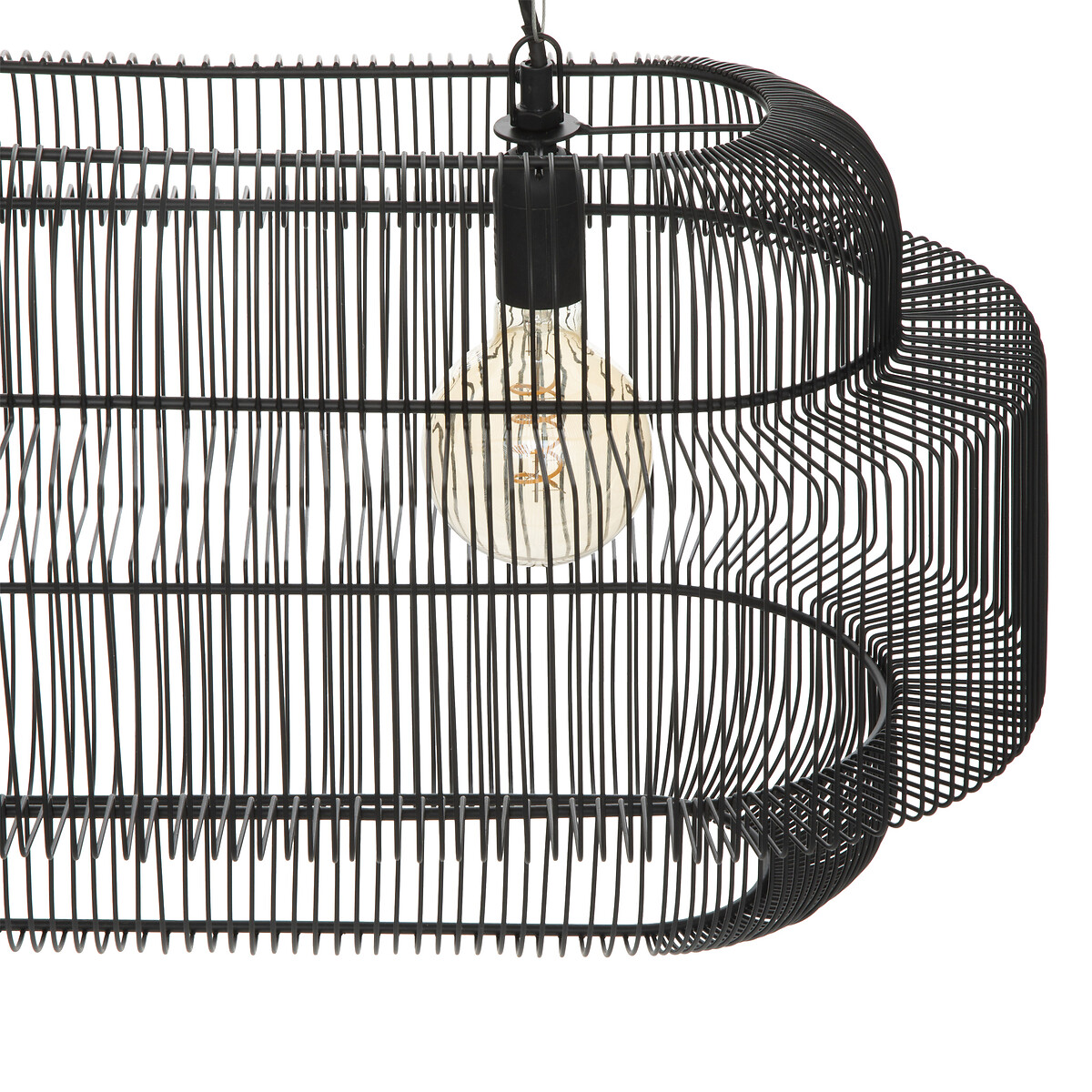 Lámpara Colgante "Stora" Metal negro, D.72,5 cm Negro