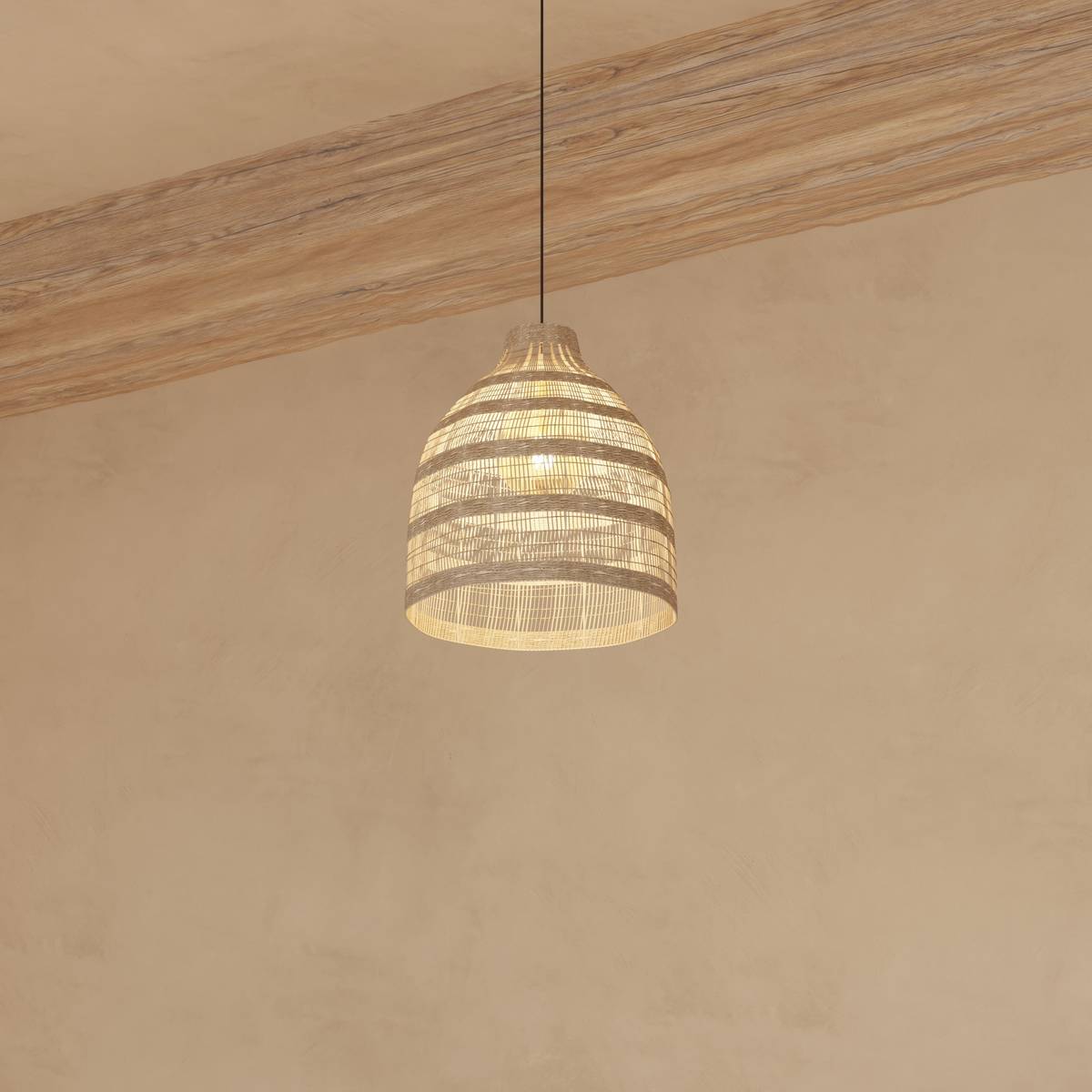 Lámpara Colgante "Vista al Mar" D.46 cm Beige