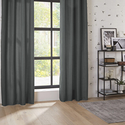 Cortina opaca "malo" gris pizarra, 140x260 cm