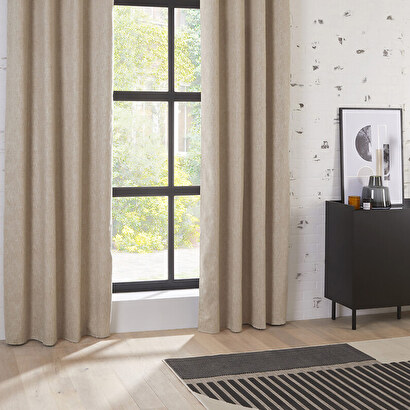 Cortina opaca beige, 140x260 cm