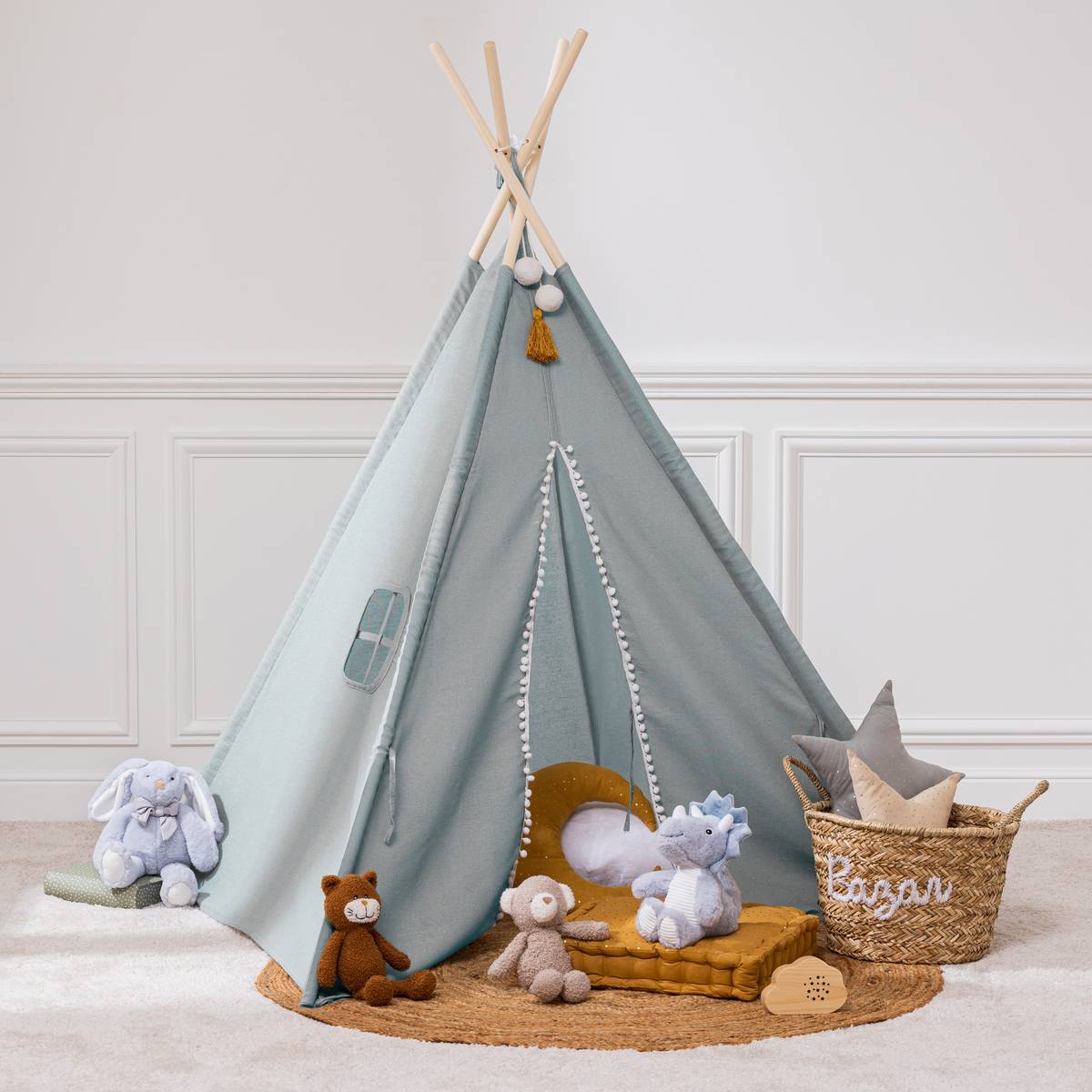 Tipi infantil "Wapi" Azul, H.160 cm Azul