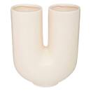 Jarrón "Rivi", cerámica Blanco, H.30 cm Blanco