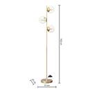 Lámpara de pie "Coleccionista" Dorado, H.162 cm Oro