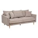 Sofá "Candice" Beige, 3 plazas Beige