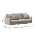 Sofá "Candice" Beige, 3 plazas Beige