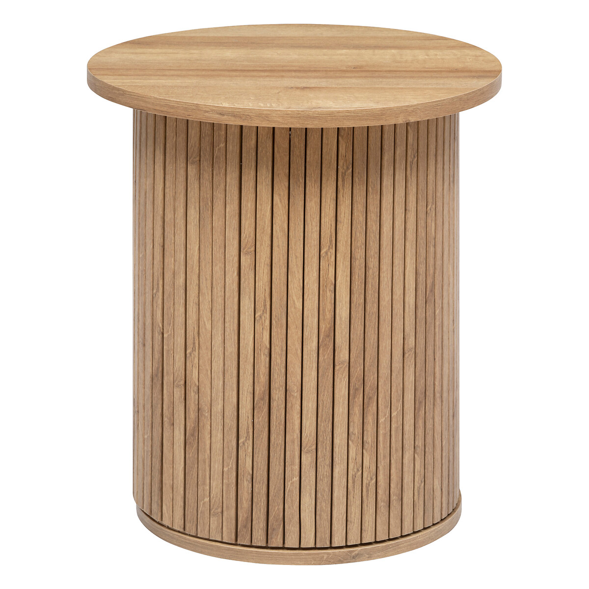 Mesa de café "Colva" Chapa D.45 cm Madera natural