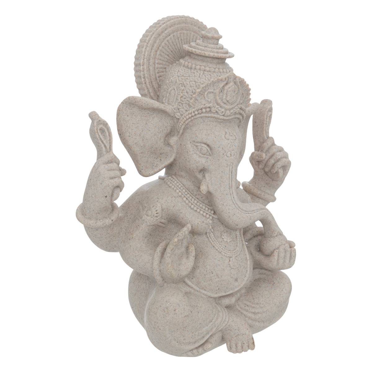 Estatuilla "Ganesh" H.25 cm Beige