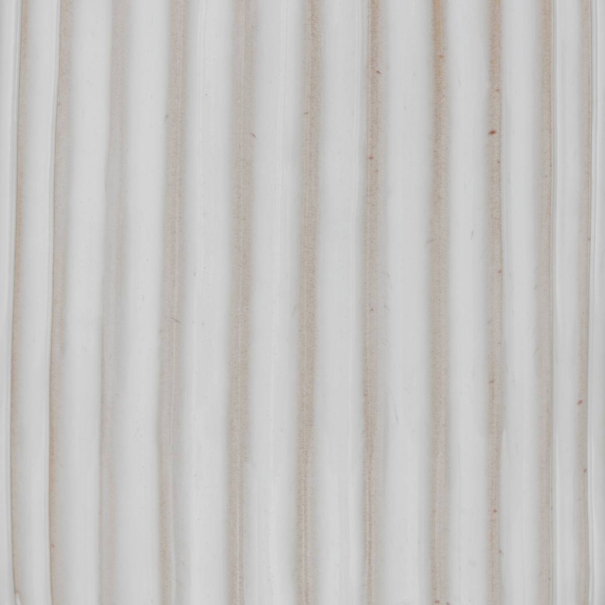 Jarrón Cerámica, blanco, D.12,8 cm Blanco