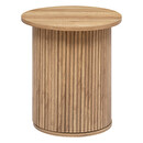 Mesa de café "Colva" Chapa D.45 cm Madera natural
