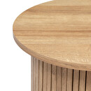 Mesa de café "Colva" Chapa D.45 cm Madera natural