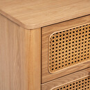 Chiffonier "Tiria" H.103 cm, 4 cajones Madera natural