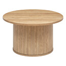 Mesa de centro "Colva" Chapa D.70 cm Madera natural