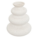 Jarrón Cerámica, blanco, H.20 cm Blanco