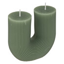 Vela en U "Medio" Verde Celad&oacute;n, 400g Verde celad&oacute;n