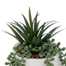 Planta artificial Maceta en H.25 cm Blanco