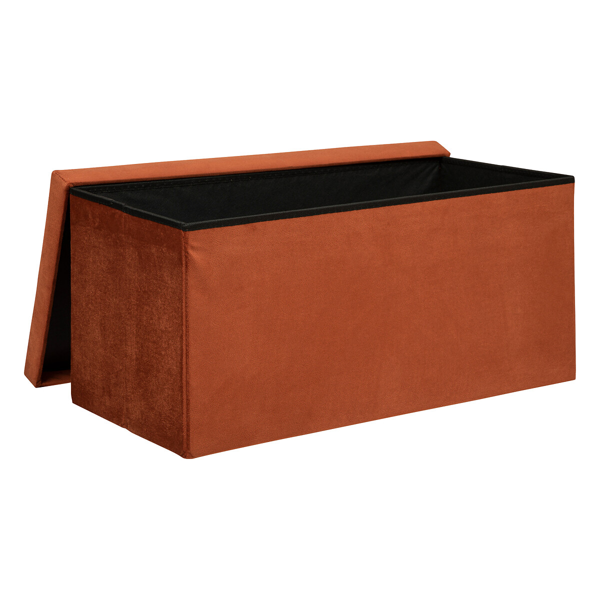 Puf plegable doble "Lilou" Terciopelo, 76x38 cm Ámbar