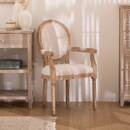 Silla "Cleon" Beige Beige lino