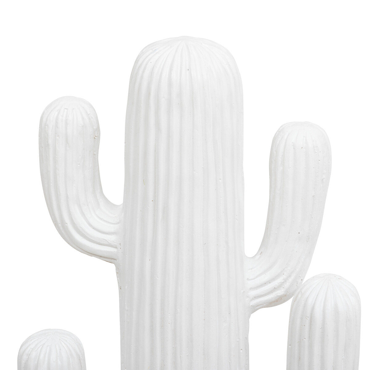 Cactus decorativo 'Rodrigo' Resina, Blanco, H.57 cm Blanco