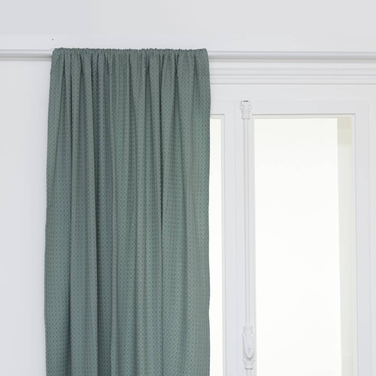 Cortina "Widdy" Verde celadón, 130x260 cm Verde celadón