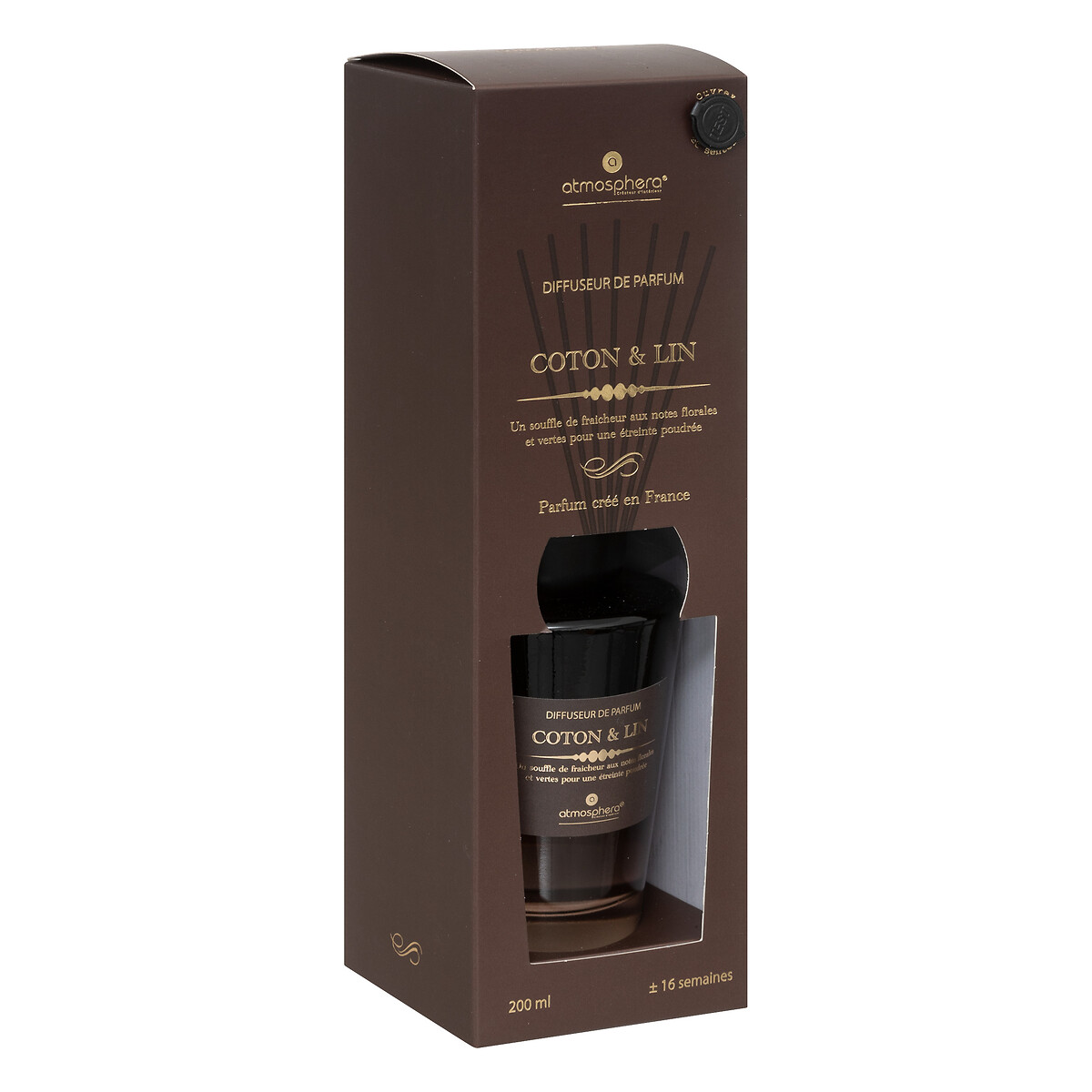 Difusor de fragancia "Alma" 200ml Algod&oacute;n y lino