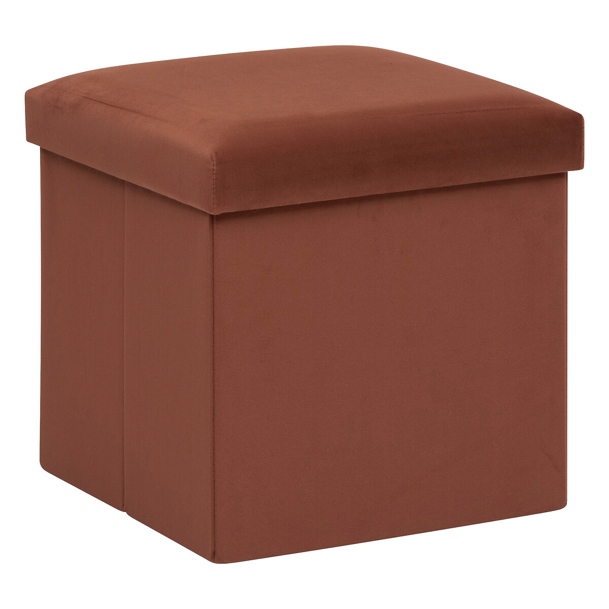 Puf plegable "Tess" Terciopelo, Ámbar Ámbar