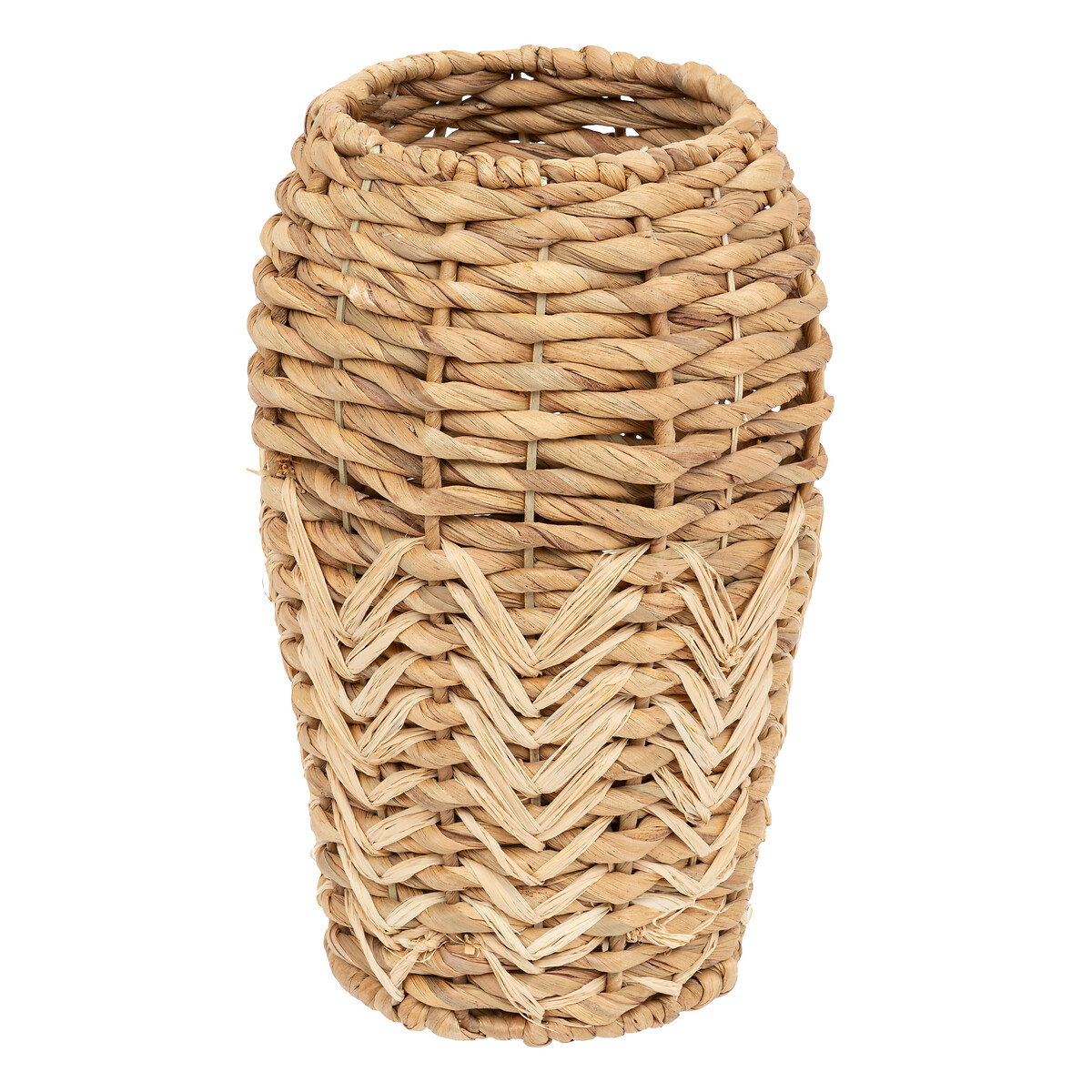 Jarrón redondo, jacinto de agua H.35 cm Marrón