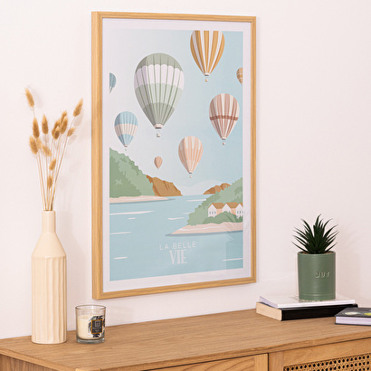 P&oacute;ster enmarcado 'vida claude' 50x70 cm