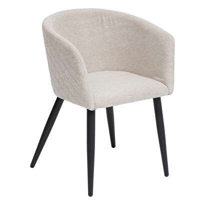 Sill&oacute;n "marlo" terciopelo, beige