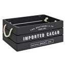 Juego de 3 cajas de madera "Denys" Gris, L.23/29/35 cm Gris