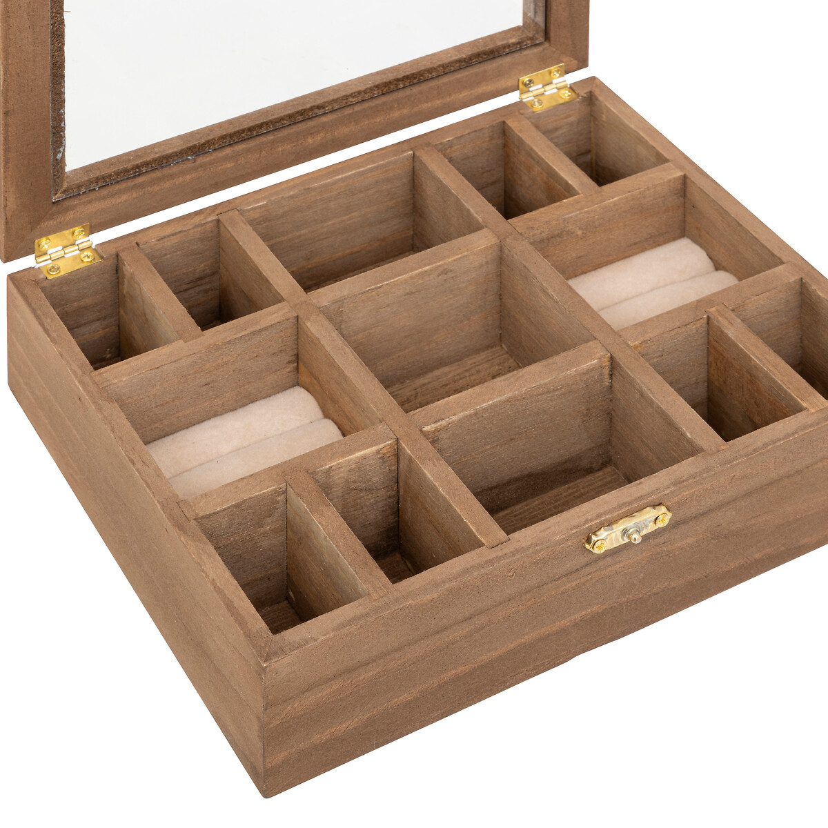 Caja de joyas "The floral" 20x15 cm Marrón