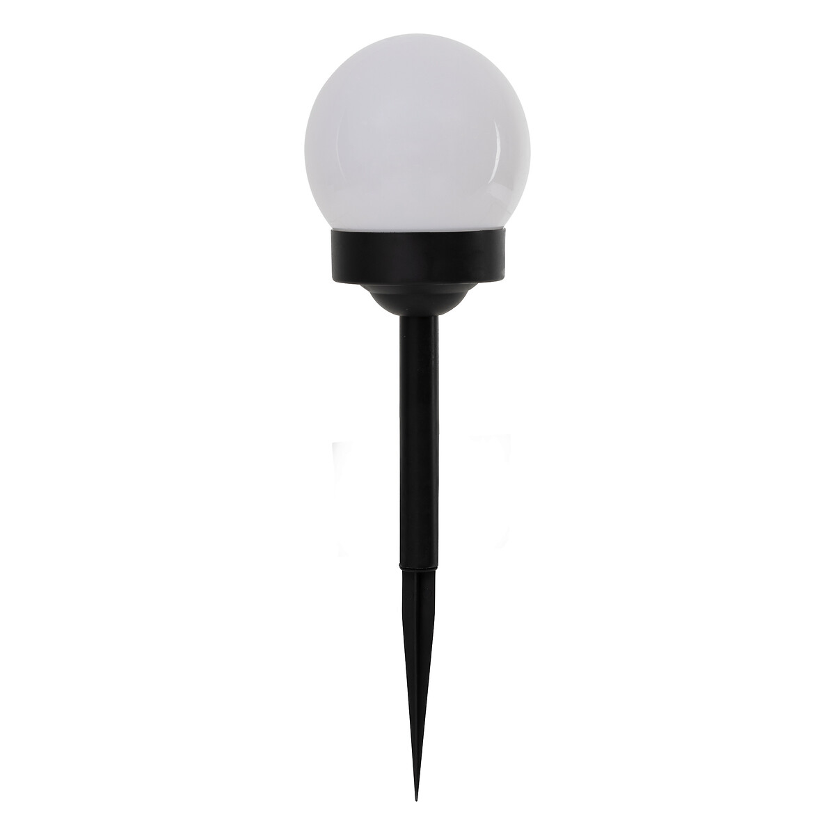 Juego de 4 luces solares "Tea" Negro y Blanco, H.34 cm Blanco y negro