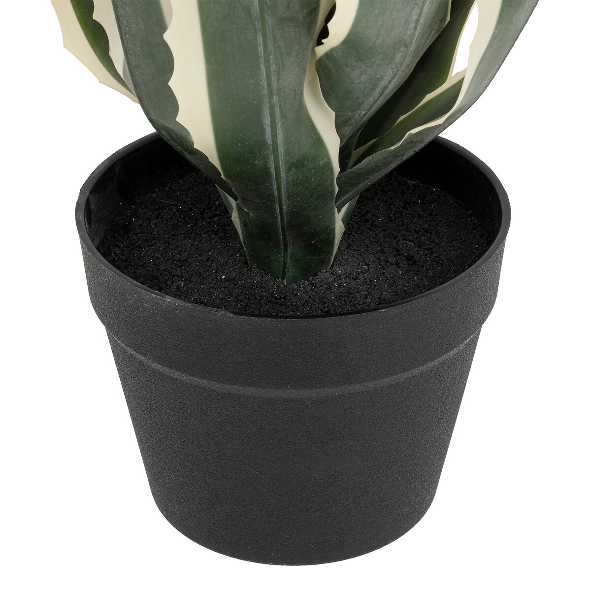 Agave artificial Maceta negra, H.55 cm Verde