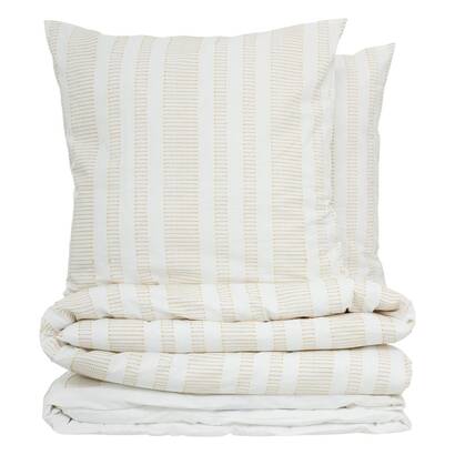 Juego de cama de 3 piezas "isao" blanco/amarillo, 260x240 cm