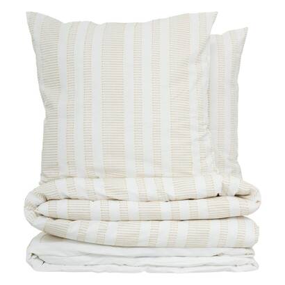 Juego de cama de 3 piezas "isao" blanco/amarillo, 240x220 cm