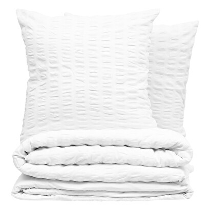 Juego de cama de 3 piezas "irhia" blanco, 240x220 cm